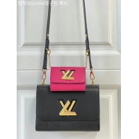 Duplicate Louis Vuitton TWIST PM M59886 Black / Fuchsia