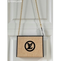 Top Design Louis Vuitton TOILETRY POUCH ON CHAIN M81366 black