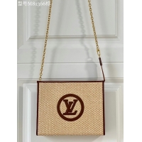 Buy New Cheap Louis Vuitton TOILETRY POUCH ON CHAIN M81366 Caramel Brown