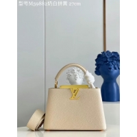 Sumptuous Louis Vuitton CAPUCINES BB M59882 Creme Beige