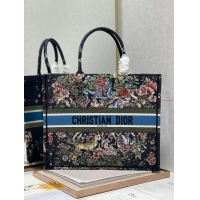 Duplicate DIOR BOOK TOTE Embroidery C1286-29 black