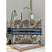 Super Quality DIOR BOOK TOTE Embroidery C1286-30 white