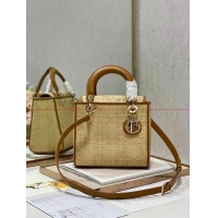  Cheap Price Dior MEDIUM LADY D-LITE BAG C9620 Apricot