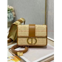 Purchase Dior 30 MONTAIGNE BAG Frosted Calfskin C9268 Apricot