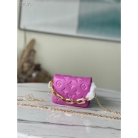 Fashion Louis vuitton WALLET ON STRAP BUBBLEGRAM M81125 Fuchsia