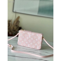 Discount Louis Vuitton DOUBLE ZIP POCHETTE M81429 Candy Pink