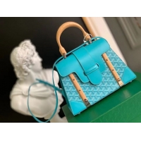 New Grade Goyard Original Saigon Tote Bag With Strap PM 8942 Turquoise Blue