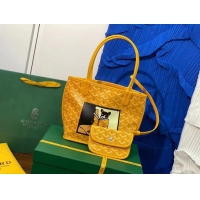 Famous Brand Goyard Anjou Mini Bag With Bulldog G2320 Yellow