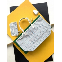 Inexpensive Goyard Original Saint Louis Claire Voie Tote Bag PM 8002 Turquoise Blue