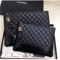 Best Quality Chanel Grained Original Leather Bag C20314 Black