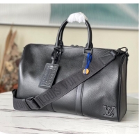 Buy Cheapest Louis Vuitton KEEPALL BANDOULIERE 40 M57088 black