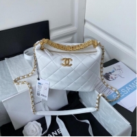 Top Quality Chanel lambskin Shoulder Bag AS3242 white