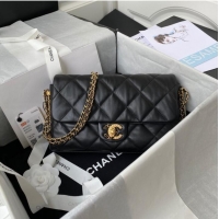 Pretty Style Chanel lambskin Shoulder Bag AS2563 black