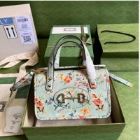 Reasonable Price Gucci Horsebit 1955 mini top handle bag 645453 light blue