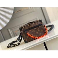 Classic Louis Vuitton Original Monogram Canvas Zipper Clutch bag M68906 black&brown