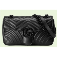 Super Quality Gucci GG Marmont small shoulder bag 443497 black