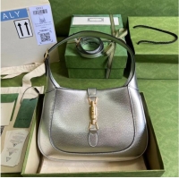 Top Quality Gucci Jackie 1961 lame mini bag 636709 Silver