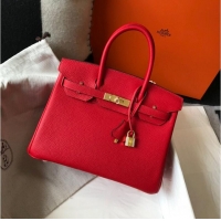 Buy Fashionable Most Popular Hermes original Togo Leather HB25O Red