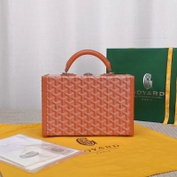 Grade Product Goyard Hotel Box Bag Clamecy Leather GY1409 Orange