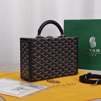 Classic Grade Goyard Hotel Box Bag Clamecy Leather GY1409 Black