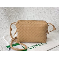 AAAAA Bottega Veneta Small intrecciato leather cross-body bag 680255 Almond