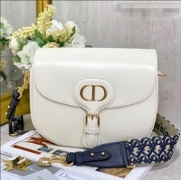 Top Grade Dior Large Bobby Calfskin Shoulder Bag C0319 White 2020