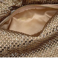 Famous Brand Bottega Veneta Mini with artificial crystals JODIE 651876V gold