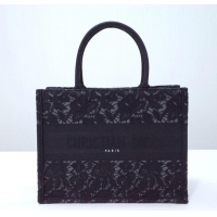 Shop Grade SMALL DIOR BOOK TOTE Embroidery C1287-35 black