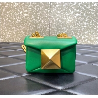 Promotional VALENTINO GARAVANI mini One Stud Sheepskin Shoulder Bag XW0P0X98H green