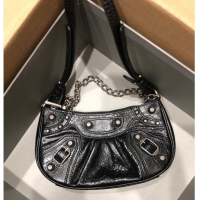 Pretty Style Balenciaga LE CAGOLE MINI PURSE WITH CHAIN 6958141 black