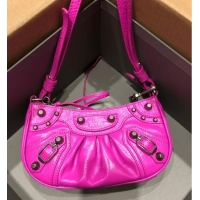 Good Taste Balenciaga LE CAGOLE MINI PURSE WITH CHAIN 6958141 bright pink