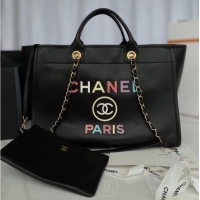 Good Product Chanel Original Leather Shopping Bag 66941 black