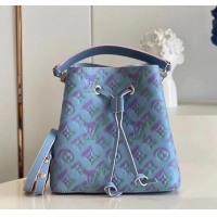 Famous Brand Louis Vuitton Monogram Empreinte NEONOE BB M46173 blue