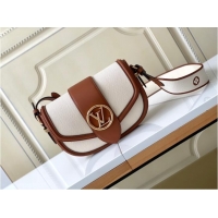 Super Quality Louis Vuitton Taurillonleather and canvas trim M59446 brown