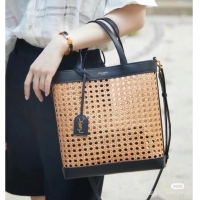 Pretty Style Grade SAINT LAURENT Woven tote 655161 black