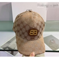 Particularly Recommended Balenciaga Baseball Hat 0310147 Brown 2022