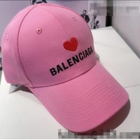 Traditional Specials Balenciaga Love Canvas Hat 0401117 Pink 2022