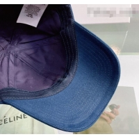 Good Looking Balenciaga Canvas Baseball Hat 0430107 Blue 2022