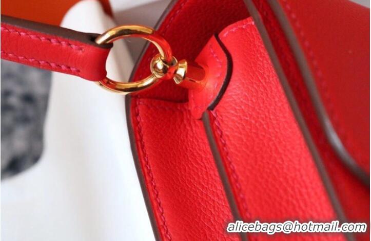 Modern Classic Hermes Roulis 19cm Evercolor 9D H9003 red&Gold