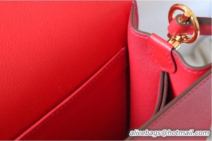 Modern Classic Hermes Roulis 19cm Evercolor 9D H9003 red&Gold