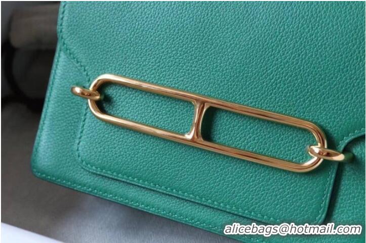 Good Product Hermes Roulis 19cm Evercolor 9D H9003 green&Gold