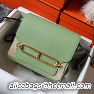 Shop Design Hermes Roulis 19cm Evercolor 9D H9003 light green&Gold