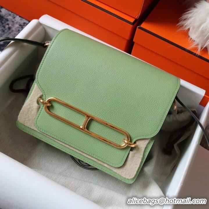 Shop Design Hermes Roulis 19cm Evercolor 9D H9003 light green&Gold