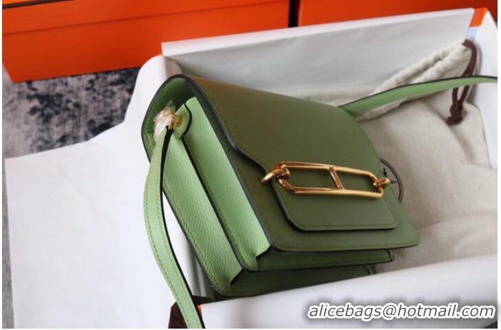 Shop Design Hermes Roulis 19cm Evercolor 9D H9003 light green&Gold