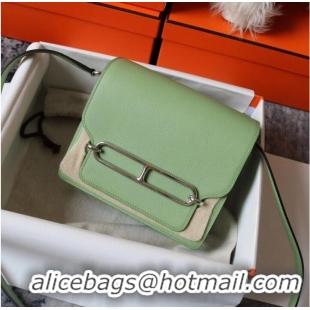 Youthful Hermes Roulis 19cm Evercolor 9D H9003 light green&Silver