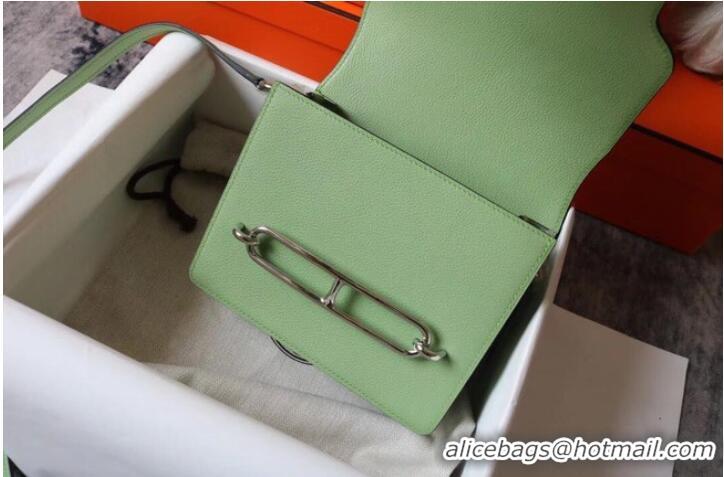 Youthful Hermes Roulis 19cm Evercolor 9D H9003 light green&Silver