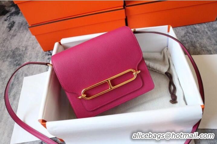 Promotional Hermes Roulis 19cm Evercolor 9D H9003 Plum&Gold