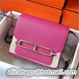 Inexpensive Hermes Roulis 19cm Evercolor 9D H9003 Plum&Silver