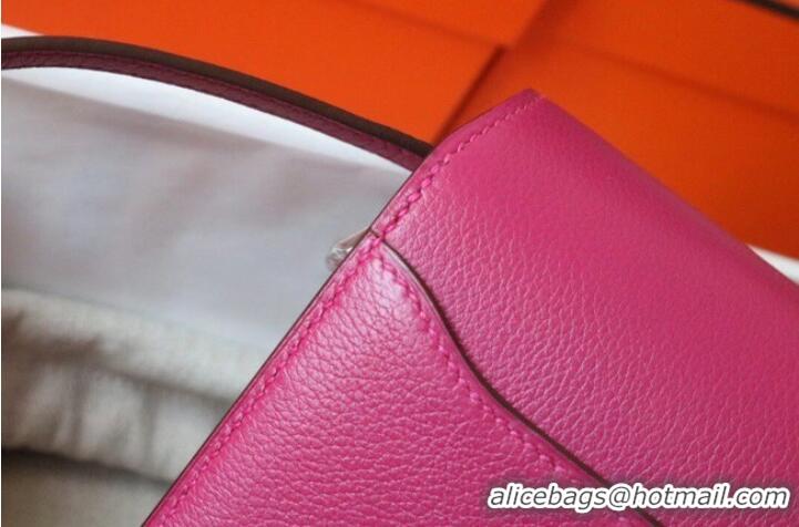 Inexpensive Hermes Roulis 19cm Evercolor 9D H9003 Plum&Silver