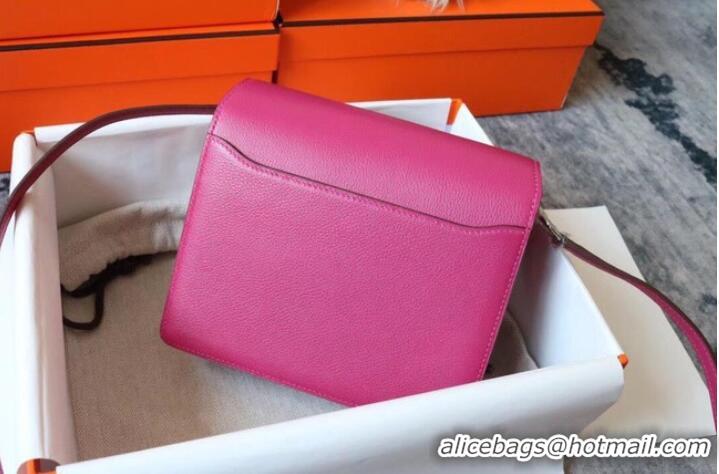 Inexpensive Hermes Roulis 19cm Evercolor 9D H9003 Plum&Silver